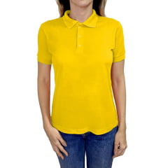 GOLA POLO FEMININA 100% POLIESTER - MALHA PIQUET 