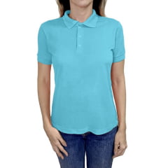 GOLA POLO FEMININA 100% POLIESTER - MALHA PIQUET 